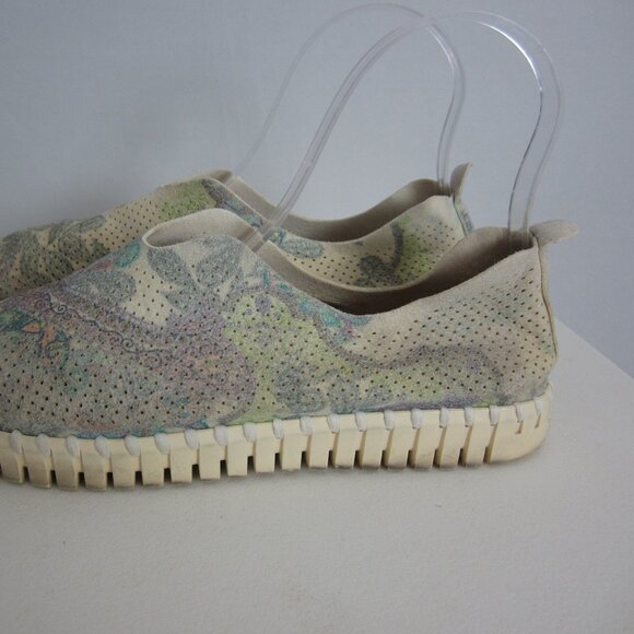 Ilse Jacobsen Womens 8.5 - 9 Shoes Sage Green Floral Tulip 139 Slip On Floral 39 - Picture 6 of 15